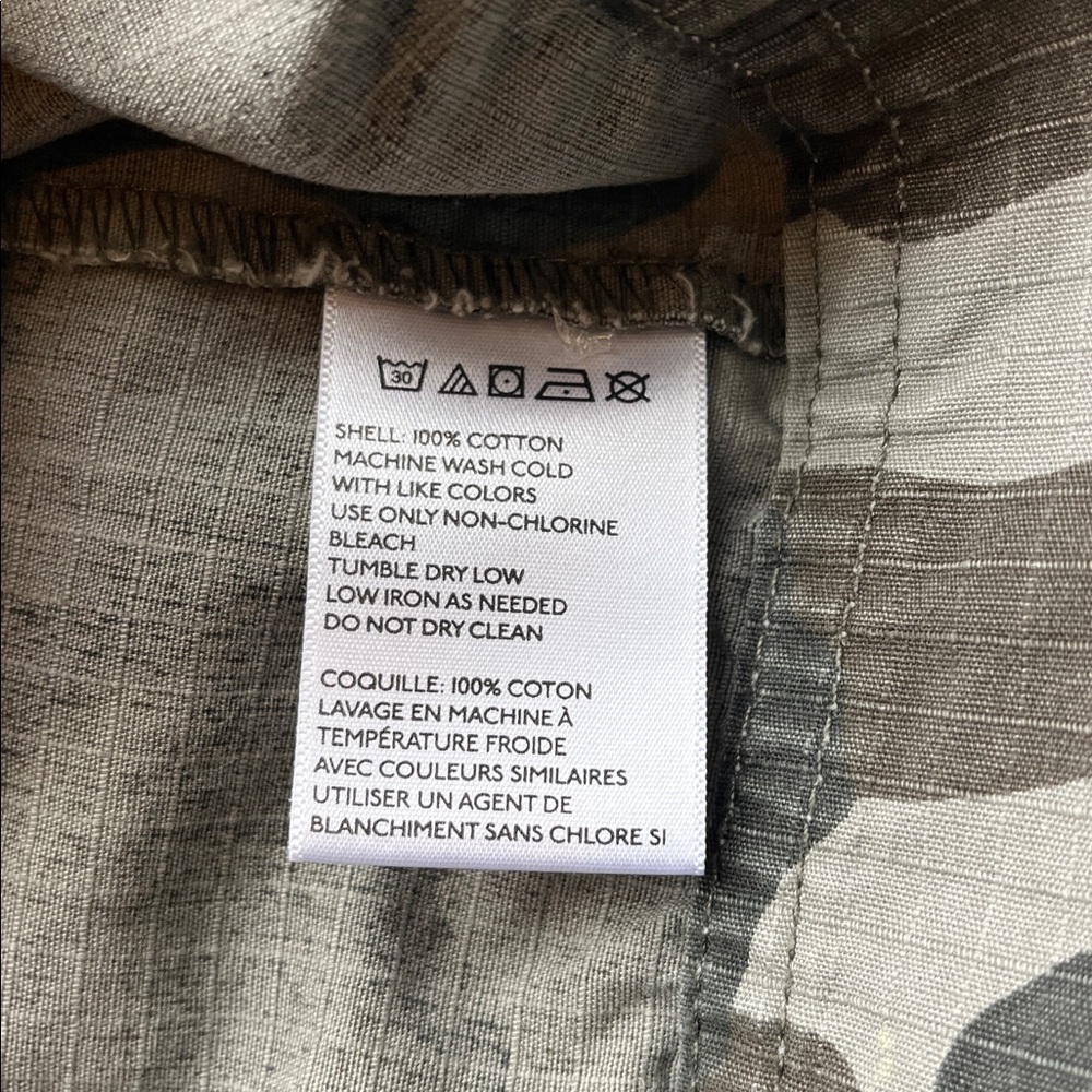 Silence + Noise Embroidered Camo Biker Vest Sleeveless Zip M - Picture 6 of 7